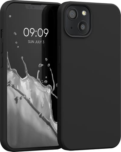 kwmobile telefoonhoesje geschikt voor Apple iPhone 13 - Hoesje voor smartphone - Back cover in mat zwart