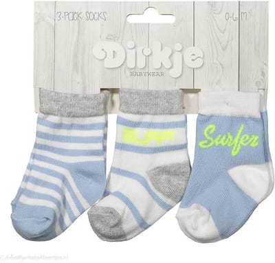 Dirkje set van 3 paar sokken Soft Wave Rider Maat 4 (3-4 jaar)