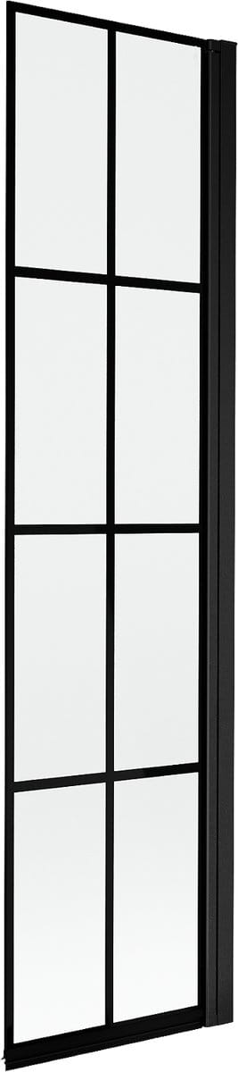 Mexen Mist douchewand 1-delig rechts 50 x 150 , zwart raster, zwart - 8A9-050-001-70-77-P