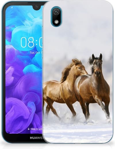 Huawei Y5 (2019) TPU Hoesje Paarden