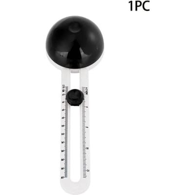 Coupe-cercle couteau de coupe rond, boussole pour Patchwork, cartes de Scrapbooking, coupe-papier rond, accessoires d'outils de bricolage noir