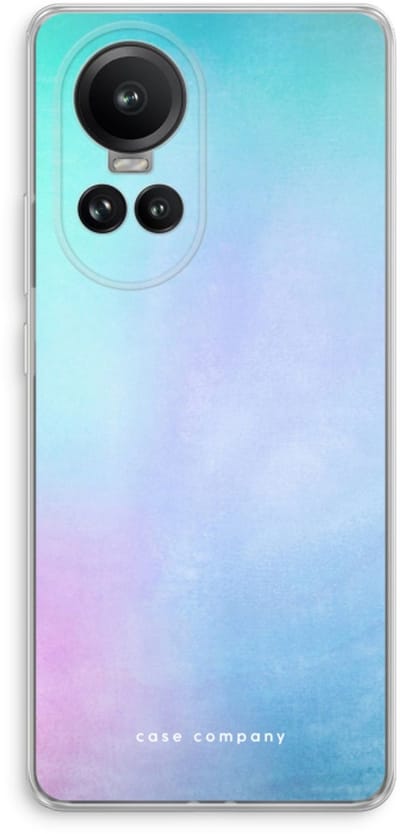 Case Company® - Hoesje geschikt voor Oppo Reno 10 Pro hoesje - Mist pastel - Soft Cover Telefoonhoesje - Bescherming aan alle Kanten en Schermrand
