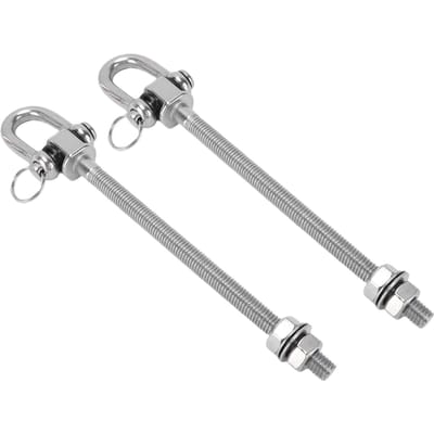 2 Pièces 150mm Type D Supports Lourds pour Balancelle Capacité 1500LB Acier Inoxydable Quincaillerie pour Balancelle de Porche pour Sac de Sable Yoga