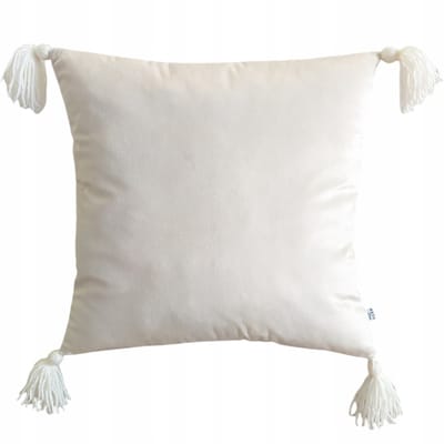Sierkussens Boho Ecru/Crème met Franjes 40x40 cm