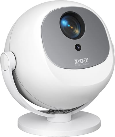 XGODY Gimbal A2 Mini Pro Beamer - Oorspronkelijke resolutie 720p - Home Cinema - Projector - Android 11.0 - WiFi 6 & Bluetooth 5.4 - 4k Beeldkwaliteit - Projector Scherm - Wit