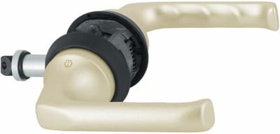 Deurkruk op rozet - Aluminium - Aluminium - Hoppe - Hoppe Deurklink set HCS F2 champagne, opdek, standaard uitvoering (loop)