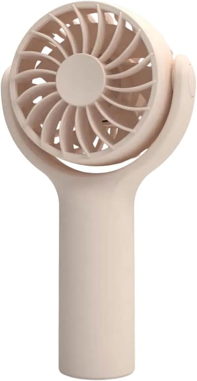 Mini ventilator - Handventilator oplaadbaar - Draagbare ventilator - Koelventilator - Krachtige luchtstroom met 3 standen - Lichtgewicht - Stille - voor Kantoor, Buiten, Reizen en Kamperen - Roze - Elektrisch Draagbare Handventilator