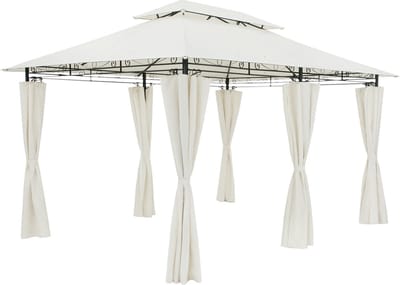 Casaria Paviljoen Topas 3x4m - UV-bescherming 50+ - Crème