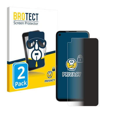 BROTECT - privacy screenprotector voor Google Pixel 4a - Folie Beschermfolie Blauwlichtfilter 2 Stuks