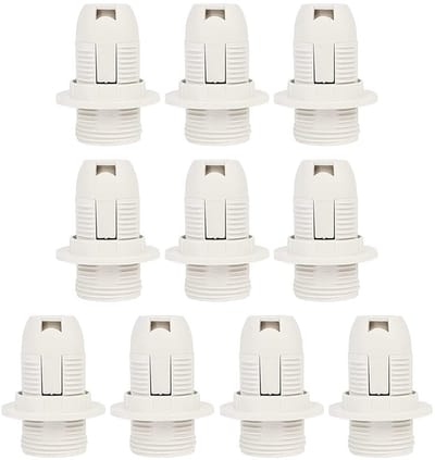 Allecto - E14 Lampenhouder - 10 Stuks - Duurzaam en Compatibel - Wit - Geschikt voor E14 Gloeilampen - Hoge kwaliteit - E14 lampen