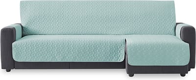 Belmarti Geo Quilt chaise-longue bankbeschermer rechts - 200 cm - Jade