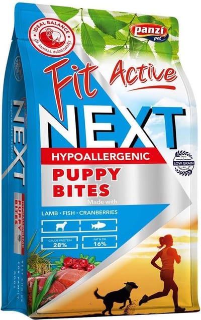 Fit Active NEXT - Hondenvoer voor pups en jonge honden tot 1 jaar - Alle rassen - Low grain formule - 15kg