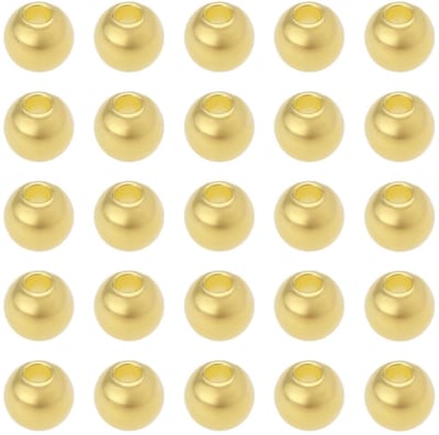 Dailygoods- Vliegvisserij Kralen 100 Stuks - Messing Kralen - Vissen Accessoires - Duurzaam - Corrosiebestendig - Ideaal voor Haakmaat 10-12