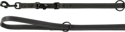 Flamingo - Hond Trainingslijn Montana Zwart 2,4m 20mm