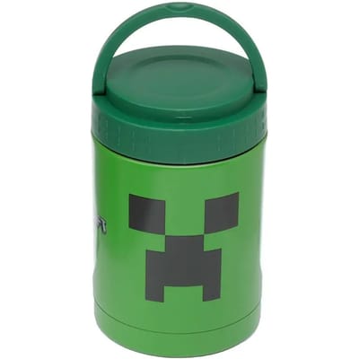Minecraft Creeper - Duurzame RVS Thermos Lunch Heet & Koud Lunchpot 500 ml