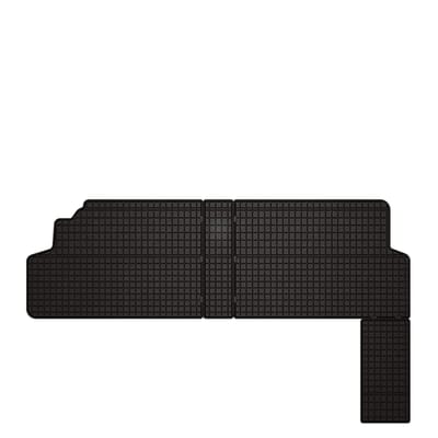 Wielganizator SolidPRO Serie - Zwarte Automatten - Peugeot Expert II - 2e rij - Op Maat