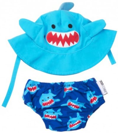 Zoocchini zwemsetje Sherman the Shark maat S 3-6 maanden (small)