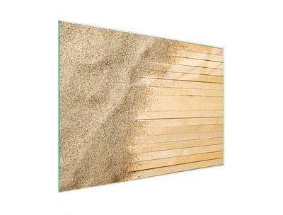 TMK ArtDeko Serie - Glazen Snijplank - 30x22 cm - Zand