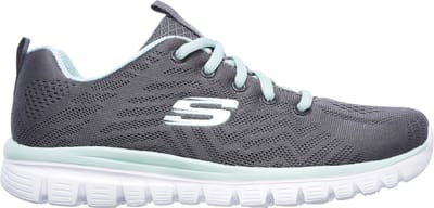 Skechers Sportschoenen Dames GRACEFUL-GET CONNECTED - 12615 CCGR Charcoal/Green