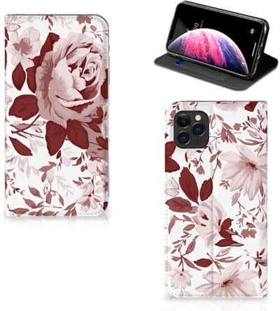 Bookcase Apple iPhone 11 Pro Max Watercolor Flowers