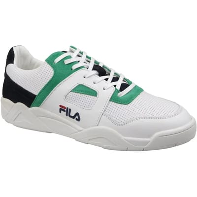 FILA Cedar CB Low Wit/Donkerblauw/Groen Heren Sneakers Wit Divers | Kleur Wit Divers| Maat 41