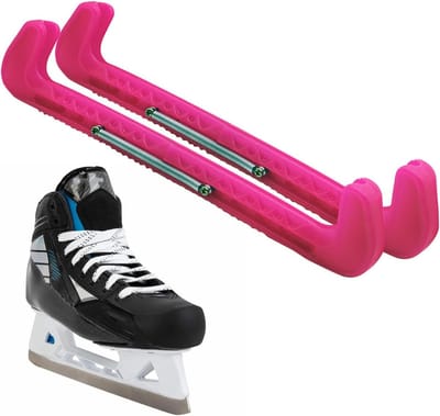 Schaatsbeschermers Kunstschaatsen - Schaatshoezen - Bescherming Schoenen - Hoge sterkte HDPE - 35 x 8 x 6 cm - Heet roze