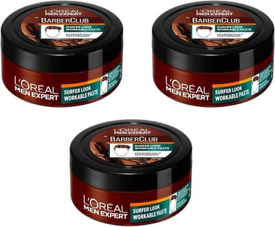 Haar Paste - Styling Product - Beach Look Creëren - Sterke Fixatie - 3 x 75 ml - Niet Van Toepassing