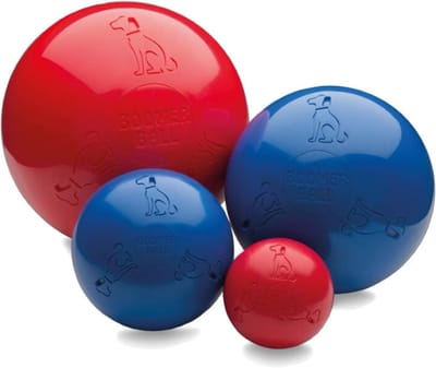 Famanu - Onverwoestbare hondenbal, 8 inch, drijvend en duurzaam voor grote honden