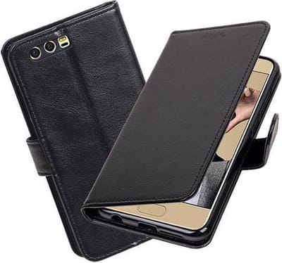 BestCases.nl Zwart Portemonnee booktype hoesje Huawei Honor 9