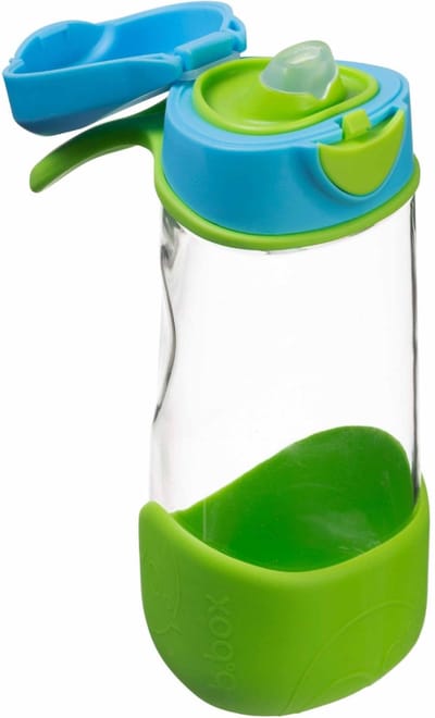 b.box Sportdrinkfles en Waterfles | Eenvoudig Vast te Houden Fles met Lekvrij Deksel | Cool Modern Kindvriendelijk Ontwerp, Kantel en Neem een Slokje | 450 ml