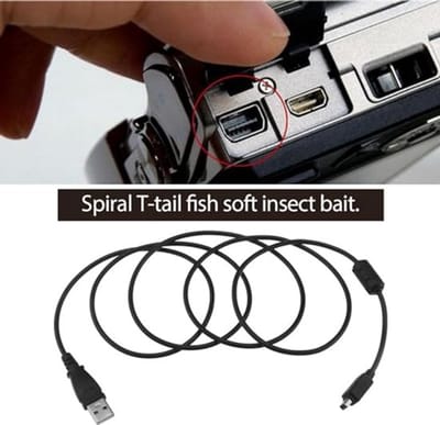 USB Oplaadkabel voor Camera's, Digitale Camera's, Gegevensoverdrachtkabel, Compatibel met Olympus, Diverse Modellen