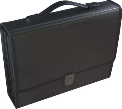 1x EXXO-HFP #42469 - Vakkenmap - 24 Tabs-26 Vakken - Draaggreep - Zwart