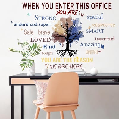 Dailygoods- Muurstickers Inspirerende Citaten - Muurstickers Kantoor - Muurdecoratie Woonkamer - Muurstickers Slaapkamer - Muurstickers Kinderkamer - 100% Vriendelijk Vinyl - Wanddecoratie