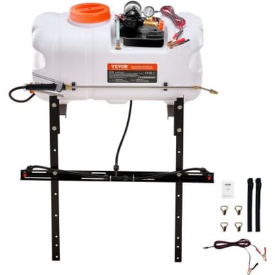 VEVOR ATV-Sproeier 7 L/Min Druksproeier 12 V Pomp 0,1-0,5 Mpa Pomp Werkdruksproeier 0-72psi Druksproeier Inclusief 20 Ft Slang 8 Ft Snelkoppelingsleiding Ideaal voor ATV's UTV's Tractoren