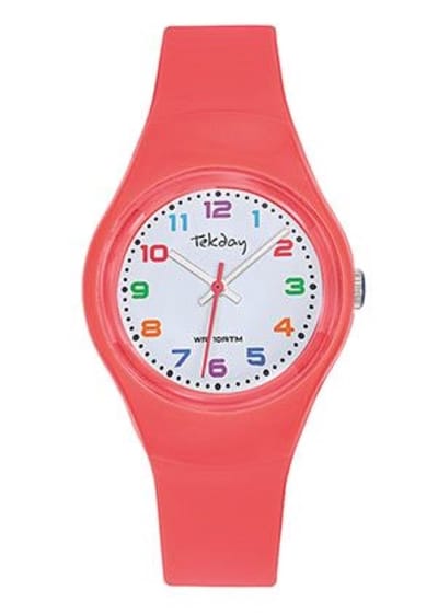 Tekday-Horloge-34MM-Unisex-34MM-10ATM-Waterdicht-Silicone-Rood