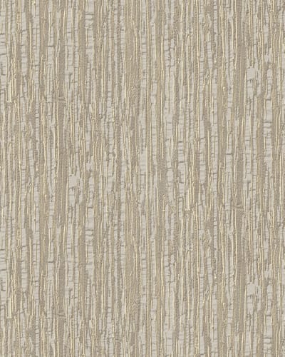 Strepen behang Profhome DE120083-DI vliesbehang hardvinyl warmdruk in reliëf gestempeld tun sur ton glanzend beige bronzen 5,33 m2