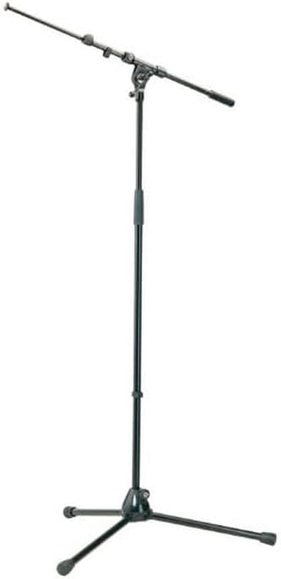 Lichtgewicht microfoonstatief met verstevigde basis en knikbare arm