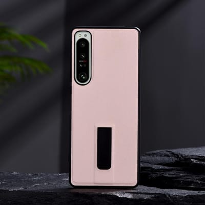 Metalen standaardhoesje voor Sony Xperia 1 5 10 III 5 II 10 IV Effen PU-leer Schokbestendige hoes voor Xperia 1 IV 5 IV XQ-CT54 For Xperia 5 II