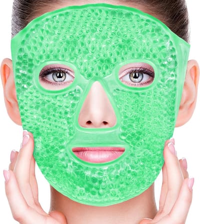 Chillaxy - Hot Cold masker - Koelmasker - Migraine masker - Oogmasker - ijsmasker - Gezichtsmasker - Groen