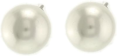 Behave - Dames parel oorknoppen parelmoer 1 cm - Minimalistische stijl