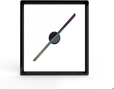 3D Hologram Projector - Reclame Display - Visuele Presentatie - Hoge Resolutie - 41.5 cm Diameter - Zwart