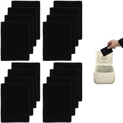 Dailygoods - 16 stuks Actieve Koolstoffilter - Geurverwijdering voor keuken