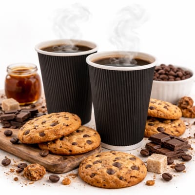 Kartonnen Koffiebeker to go 12oz 350ml zwart - 100 Stuks- wegwerp papieren bekers karton – drank bekers – drinkbekers- koffie beker – wegwerpbeker – Koffiekopjes – Koffiemokken - Warme en Koude Dranken