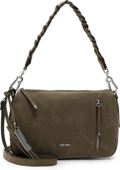 SURI FREY Schoudertas Steffy Crossover Bag Mud Donkerbruin