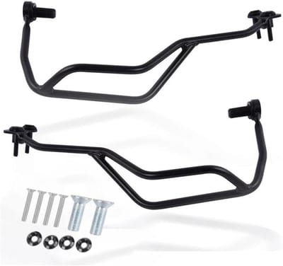Motorfiets Stuurbescherming - Handkappen Bumper - Bescherming Motor - Valpreventie Frame - Set van 2 - Zwart