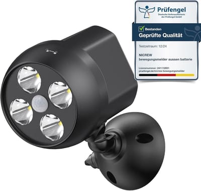 Draadloze Bewegingsmelder Buitenlamp met Sensor – Weerbestendig en Oplaadbaar Veiligheidslicht voor Tuin, Garage en Veranda