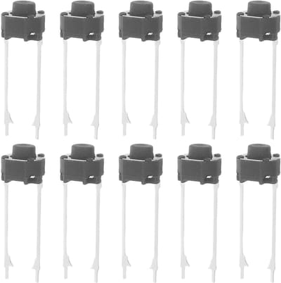 Drukknop Schakelaar - Micro Tactiel - Elektronica Reparatie - Compact Ontwerp - 40 Stuks - Zwart
