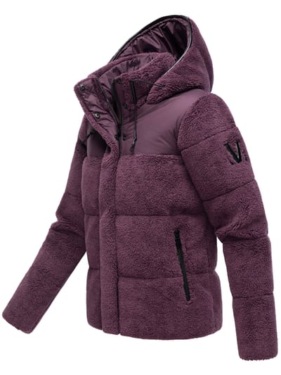 Marikoo dames teddy puffer jas met capuchon – model Kaguraa