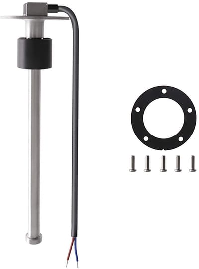 Dailygoods- Brandstofzender 450 mm - Roestvrij Staal - Meetsensor 0-190 ohm - Marine Boot - Waterniveau - Corrosiebestendig - Tankmeter
