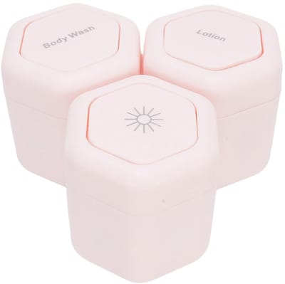 Dailygoods- Reiscontainers Herbruikbaar - Lekbestendig - Brede Mond - Magnetische Potten - Voor Bodywash/Lotion - Premium Kwaliteit - Toilettas